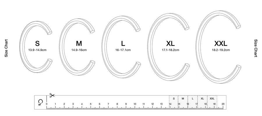 Size guide – C’s cuffs